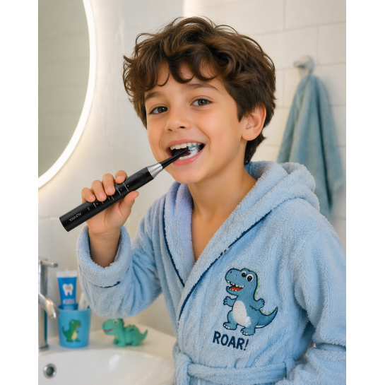 Elektrikli Diş Fırçası Şarjlı 5 Mod 15000 Titreşim IPX7 Su Geçirmez 4 Yedek Başlık