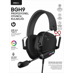 Üst Düzey Oyuncu Kulaklığı RGB Işıklı | Net Ses, Güçlü Bas, Profesyonel Mikrofon