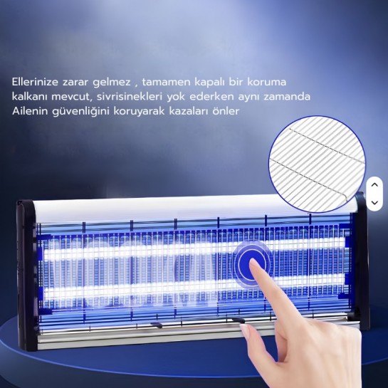 20W Elektrikli UV Sinek Öldürücü Lamba | Sivrisinek Kovucu | Sessiz Güçlü Haşere Kovucu | İç ve Dış Mekan Kullanımına Uygun 10W+10W 20W Elektrikli UV Sinek Öldürücü Lamba | Sivrisinek Kovucu | Sessiz Güçlü Haşere Kovucu | İç ve Dış Mekan Kullanımına Uygun 10W+10W