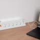 Akıllı Priz Termal Korumalı 5’li Priz 3680W | LED Işıklı Çoklu Çoklu Akım Prizi USB | Usb-C