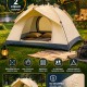 Tam Otomatik Kamp Çadırı 2 Kişilik 200x150 cm 3 Saniyede Kurulum Su Geçirmez Geniş Çadır Outdoor