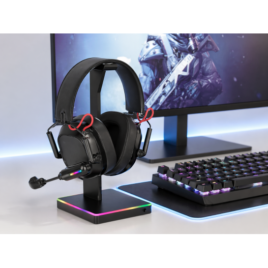 Üst Düzey Oyuncu Kulaklığı RGB Işıklı | Net Ses, Güçlü Bas, Profesyonel Mikrofon