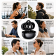 Açık Kulak Bluetooth Kulaklık Enc + Siri Destekli Kablosuz Kulaklık 2500 Saat Bekleme Süresi 6.0 Bluetooth Ultra Konforlu Açık Kulak Bluetooth Kulaklık Enc + Siri Destekli Kablosuz Kulaklık 2500 Saat Bekleme Süresi 6.0 Bluetooth Ultra Konforlu