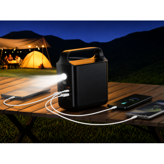 Taşınabilir Güç İstasyonu 100.000 mAh | 100W Hızlı Şarj | Güçlü LED Aydınlatma Dahili Kablolu Powerbank Taşınabilir Güç İstasyonu 100.000 mAh | 100W Hızlı Şarj | Güçlü LED Aydınlatma Dahili Kablolu Powerbank