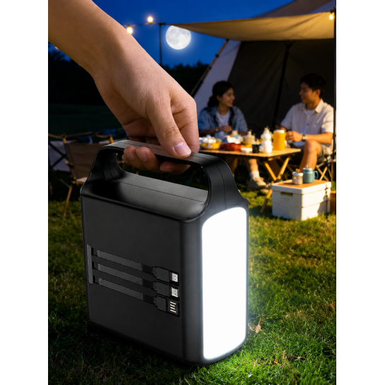 Taşınabilir Güç İstasyonu 100.000 mAh | 100W Hızlı Şarj | Güçlü LED Aydınlatma Dahili Kablolu Powerbank Taşınabilir Güç İstasyonu 100.000 mAh | 100W Hızlı Şarj | Güçlü LED Aydınlatma Dahili Kablolu Powerbank