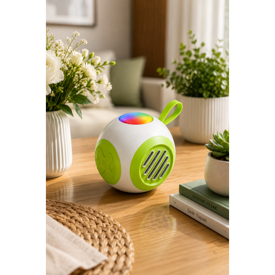 RGB Işıklı Taşınabilir Bluetooth Hoparlör 6W Güçlü Ses, 1200 mAh Batarya, Bluetooth 5.4, TF Kart Destekli Mini RGB Işıklı Taşınabilir Bluetooth Hoparlör 6W Güçlü Ses, 1200 mAh Batarya, Bluetooth 5.4, TF Kart Destekli Mini