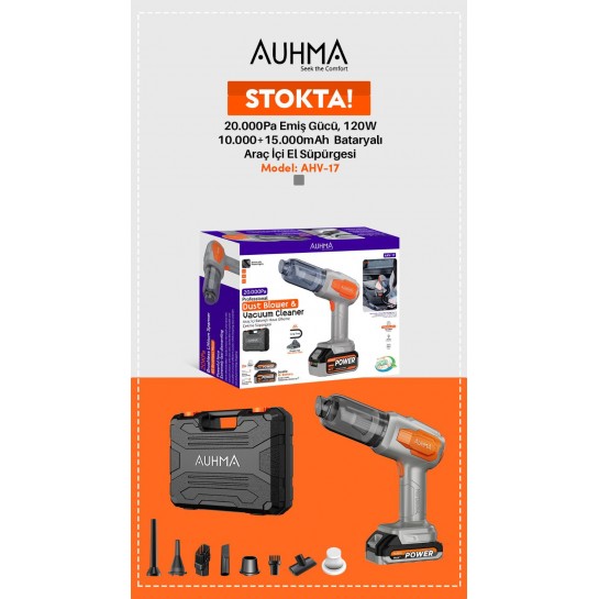 Auhma ahv-17 araç içi süpürge Auhma ahv-17 araç içi süpürge