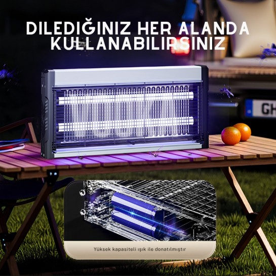 20W Elektrikli UV Sinek Öldürücü Lamba | Sivrisinek Kovucu | Sessiz Güçlü Haşere Kovucu | İç ve Dış Mekan Kullanımına Uygun 10W+10W 20W Elektrikli UV Sinek Öldürücü Lamba | Sivrisinek Kovucu | Sessiz Güçlü Haşere Kovucu | İç ve Dış Mekan Kullanımına Uygun 10W+10W