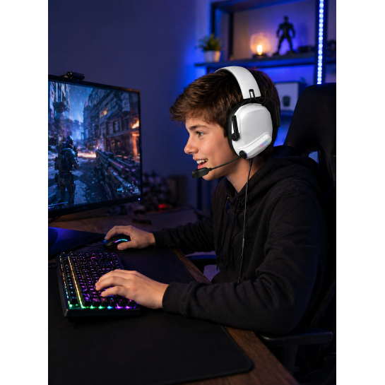 Üst Düzey Oyuncu Kulaklığı Rgb Işıklı | Net Ses, Güçlü Bas, Profesyonel Mikrofon...