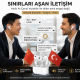 Çevirmen Kulaklık Bt 6.0 | 55 Dil Anlık Çeviri | Anc Gürültü Engelleme | Siri & Google Asistan Destekli Kablosuz Bluetooth