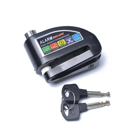 110 Db Siyah Motosiklet Alarmlı Disk Kilidi Hatırlatma Kablolu 110 Db Siyah Motosiklet Alarmlı Disk Kilidi Hatırlatma Kablolu