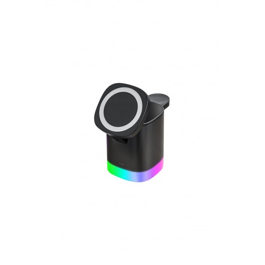 15w 3in1 Kablosuz Şarj Standı Aircharger Quattro Magsafe Iphone+applewatch+airpods Kablosuz Hızlı