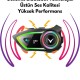 2 Intercom Bağlantılı Su Geçirmez Motosiklet Kask Bluetooth 5.3 300m Intercoom 2.000mah