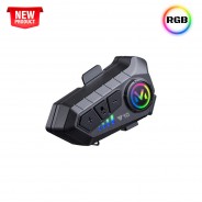 2 Telefon Bağlantılı Su Geçirmez Motosiklet Kask Intercom Bluetooth 5.3 300m Intercom 2.000 Mah