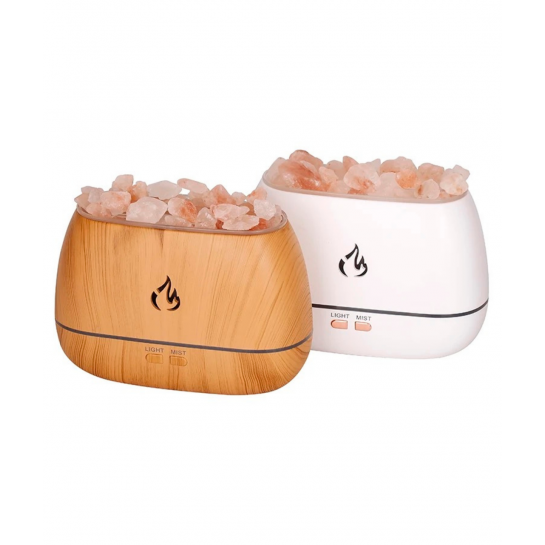Hava Nemlendirici Tuz Lambalı Tuz Hediyeli Humidifier 260 Ml Salt Lamp Ultrasonik Gece Lambası