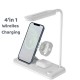 20W 4in1 Kablosuz Şarj Standı Led Işıklı Lambalı Wirelles Charging