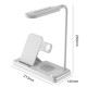 20W 4in1 Kablosuz Şarj Standı Led Işıklı Lambalı Wirelles Charging