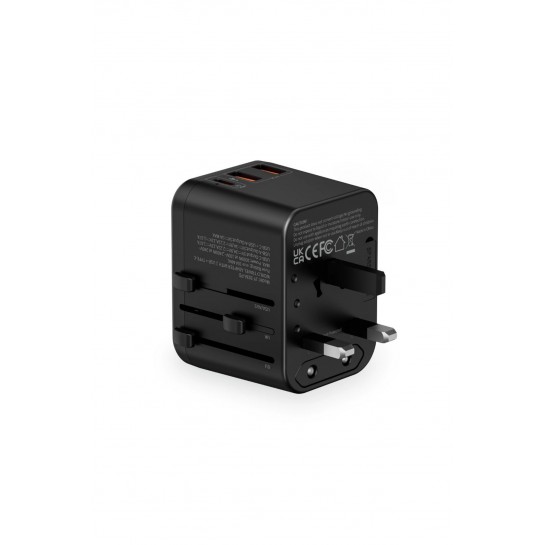 20W Hızlı Şarj Adaptörü Seyahat Şarj EU-US-AU-UK 2x Usb Type-c Anahtarlı