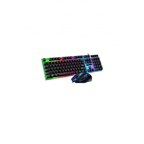 2in1 Kablolu Klavye Mouse Set Işıklı Zarif Set Mousepad Hediyeli 2in1 Kablolu Klavye Mouse Set Işıklı Zarif Set Mousepad Hediyeli