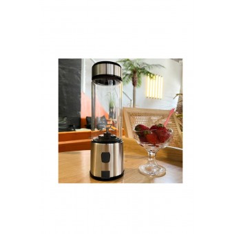 450 Ml Taşınabilir Metal Kişişel Blender Shake'n Smoothies Blender Keskin Bıçaklı