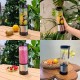 450Ml + 380Ml Taşınabilir Metal Kişişel Blender Shaken Smoothies Blender Keskin Bıçaklı Ekstra Cup