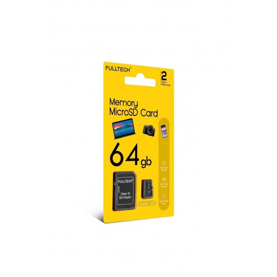 64 Gb Micro Sd 130 Mb/sn Siyah Hafıza Kartı Telefon Kamera Tablet