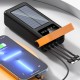 80.000 Mah Solar Kamp Işıklı Çoklu Kablolu 4x Usb 1x Type-c 1x Micro 1x Lightning Çıkışlı Powerbank