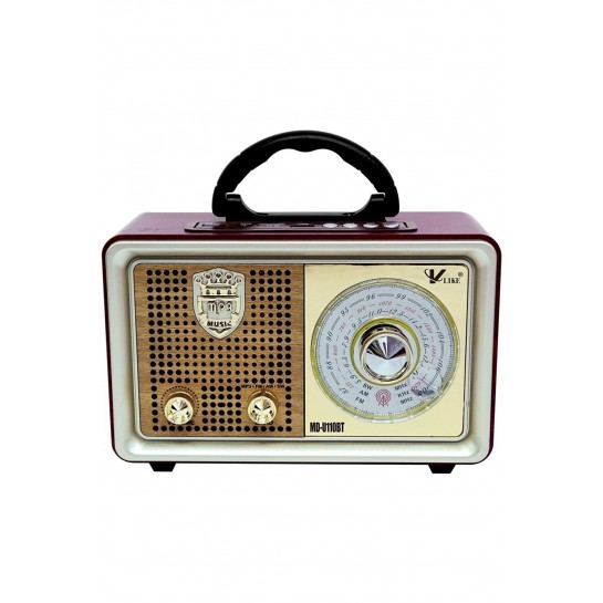 A++ Kalite Nostalji Eskitme Bluetooth Hoparlör Fm Radio Sd Kart Usb Yüksek Ses Eski Nostalji 111bt