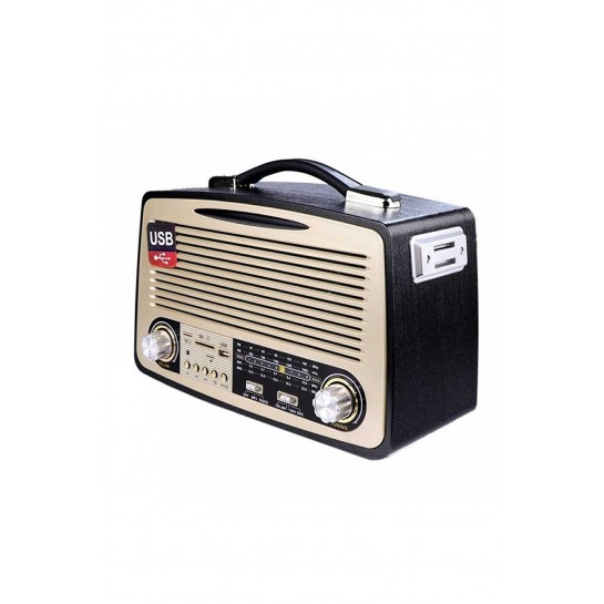 A++ Kalite Nostalji Eskitme Bluetooth Hoparlör Fm Radio Sd Kart Usb Yüksek Ses Eski Nostalji 111bt