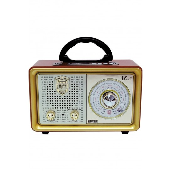 A++ Kalite Nostalji Eskitme Bluetooth Hoparlör Fm Radio Sd Kart Usb Yüksek Ses Eski Nostalji 111bt