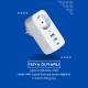 Akım Korumalı Akıllı Priz 2 USB Girişi + 1 TYPE-C Girişli Priz