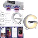 Ape Bluetooth Hoparlör 15w Hızlı Şarj Gece Lambası Alarm Özel Asistan Led Ambiance Google