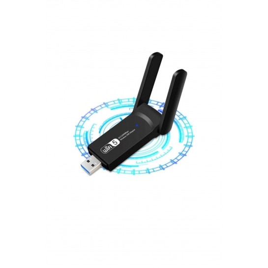 Ape Sinyal Güçlendirici Kablosuz Usb Antenli Dongle 1300mbps Wifi Adaptörü Dual Band 2.4g/5ghz
