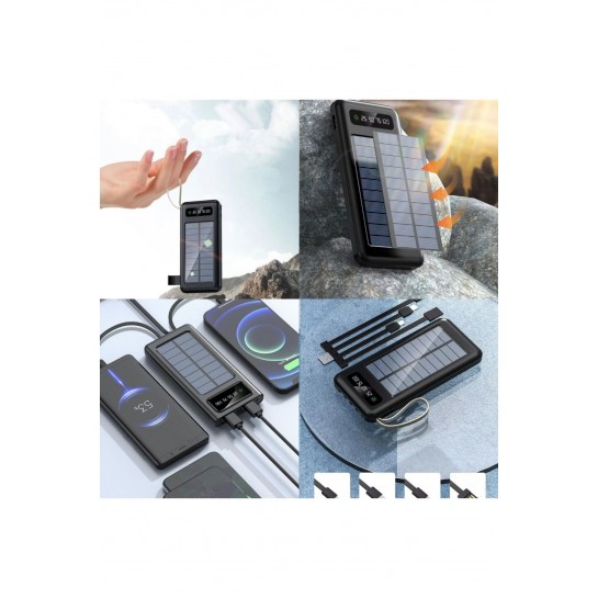Ape Solar 20.000 Mah Güneş Enerjili Led Powerbank uyumlu Şarj Aleti 2x Usb Çıkışlı Mikro Tycp Ape Solar 20.000 Mah Güneş Enerjili Led Powerbank uyumlu Şarj Aleti 2x Usb Çıkışlı Mikro Tycp