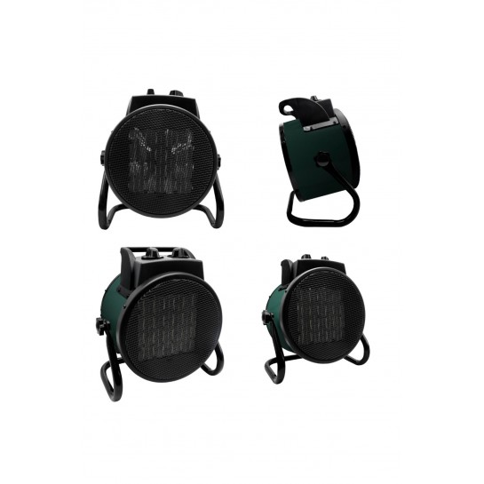 Ape Taşınılabilir 3000W Elektrikli Isıtıcı Fan 180 Derece Soba Gürültüsüz 3 Kademeli