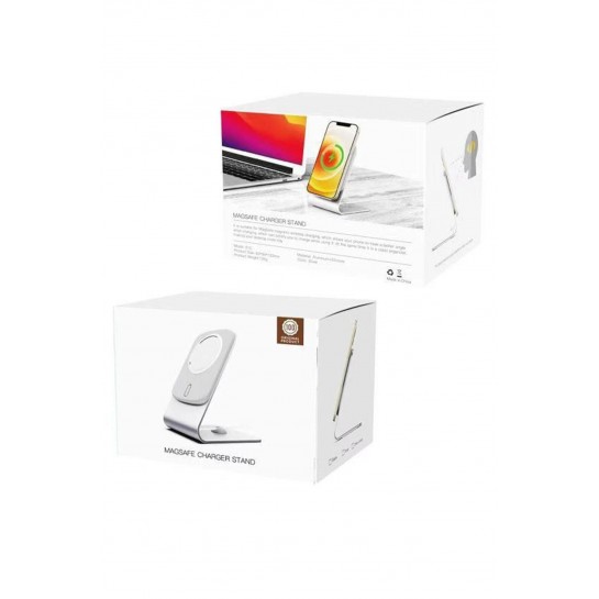 Apple Iphone Magsafe Uyumlu Magnetli Holder Masaüstü Telefon Şarj Standı