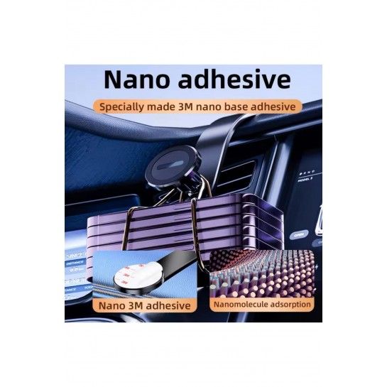 Araç Içi Telefon Tutucu Ayarlanabilir Torpido Magsafe Mıknatıslı Bükülebilir Mıknatıslı Fulltech