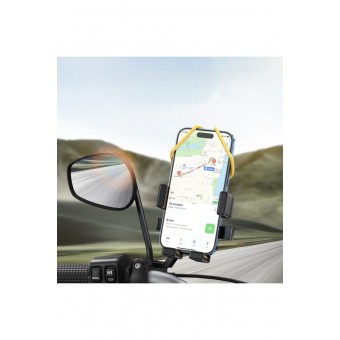 Ayna Bağlantılı Cep telefonu tutucusu, Atv Bisiklet Motosiklet, Darbeye Dayanıklı, Sarsıntı Önleyici