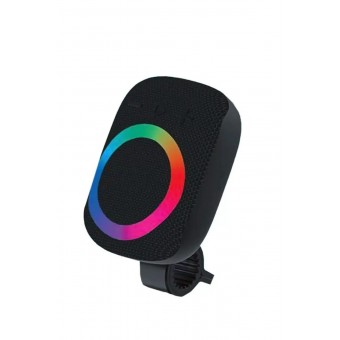 Bisiklet Motosiklet E-Scooter Uyumlu Gidona Bağlantılı Bluetooth Hoparlör 5W Rgb Işıklı Ses Bombası