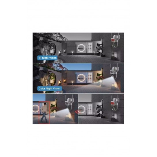 SolarPro 4G Güneş Enerjili Dual Lens 360° Görüş Akıllı Güvenlik Kamerası Uzaktan İzleme Blic SolarPro 4G Güneş Enerjili Dual Lens 360° Görüş Akıllı Güvenlik Kamerası Uzaktan İzleme Blic