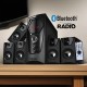 Bluetooth 5in1 Radyolu Usb Tf Destekli Müzik Sistemi Ses Sistemi Projektör Uyumlu MD-9500