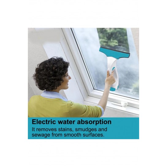 Cam Silme Robotu Hazneli Başlıklı Yeni Şarjlı Vakumlu Cam Ayna Silme ve Temizleme Makinesi