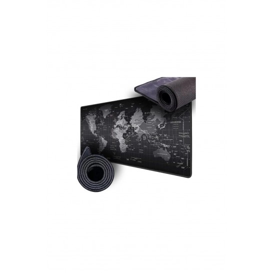 Dünya Desenli Profesyonel 90*40 Gaming Destekli Oyuncu Mousepad Ultra Geniş Xxl