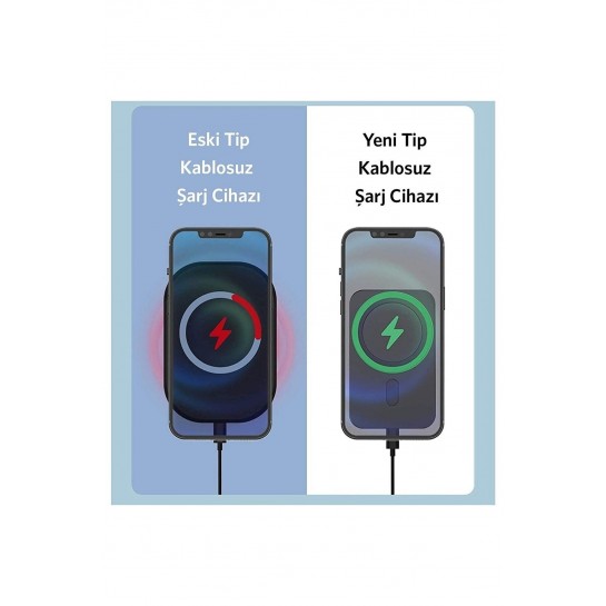 Iphone 13 / 13 Pro / 13 Pro Max Kablosuz Şarj Aleti Magsafe Araç Içi Manyetik Şarj 15w