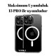 Iphone 13 Pro Uyumlu Magsafe Kılıf + Ekran Koruyucu + Kamera Koruyucu 360° Tam Koruma 3in1