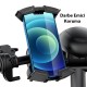 Motor Bisiklet Gidonu İçin Telefon Tutucu 360 Darbe Emici Scooter 