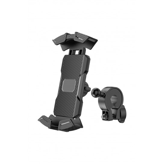 Motor Bisiklet Gidonu İçin Telefon Tutucu 360 Darbe Emici Scooter 