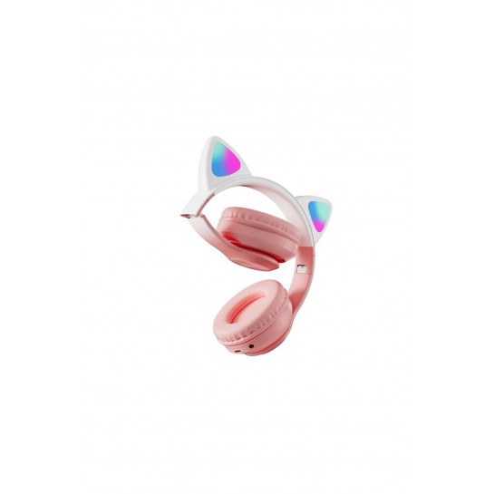 Kedi Kulaklık Pro 5.3 Akıllı Rgb Led Detaylı Bluetooth Kablosuz Kulaklık Çocuk Oyuncu Yeni