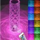 Kristal Elmas Dokunmatik Usb Sarjlı Rgb Kumandalı Masa Lambası