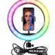 A+ Laxer Rengarenk Selfie Işıklı Youtuber Tiktok Makyaj Güzellik Salonu Işığı Rgb Mj20 8 Inç 20 Cm